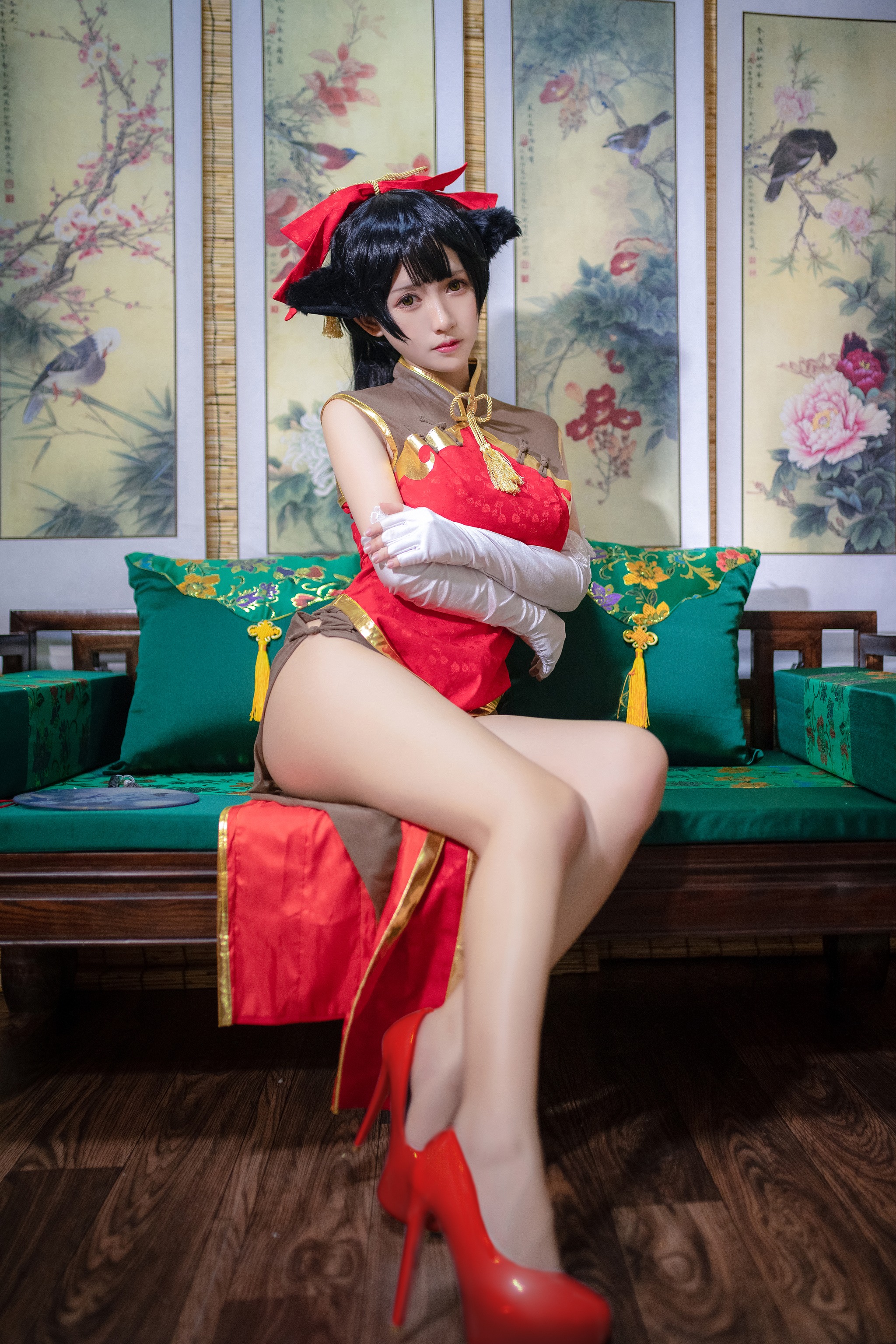 图片[1]-鳗鱼霏儿 – NO.044 碧蓝华裳 高雄 [12P]-XikXak